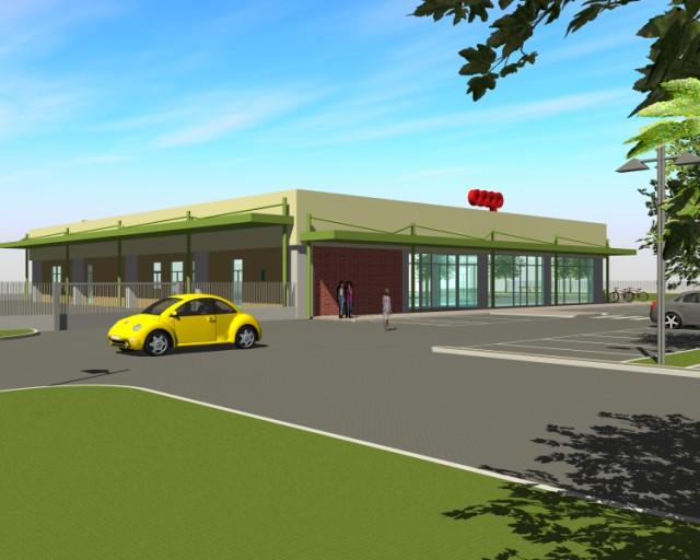 Rendering Fabbricato commerciale nel comune di Castel Guelfo