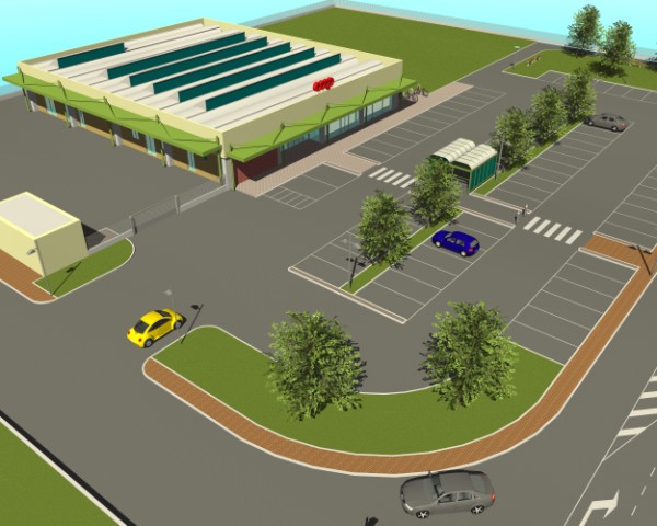 Rendering Fabbricato commerciale nel comune di Castel Guelfo